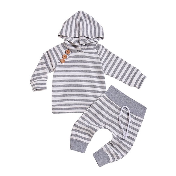 Taylor 2-Piece Set Striped Hoodie And Pants - Picture 2 of 7